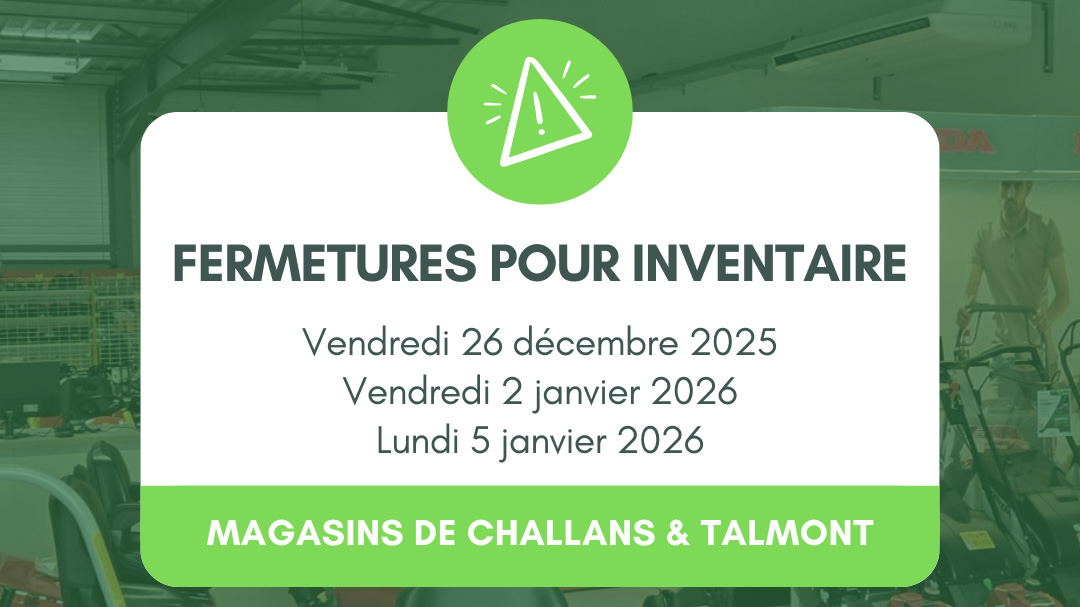 fermeture exceptionnelle atelier