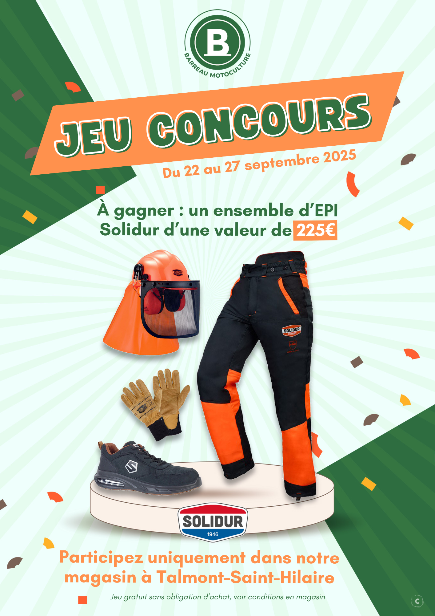 jeu concours barreau motoculture solidur