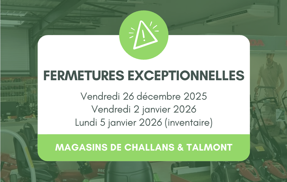 fermeture exceptionnelle atelier